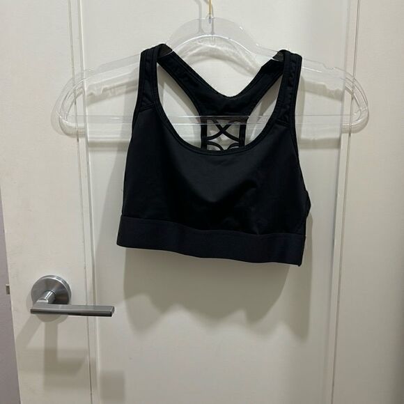 Victoria Secret Sports Bra detailed back Black Size XS - Picture 1 of 8